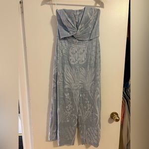 Anthropologie Strapless Jumpsuit